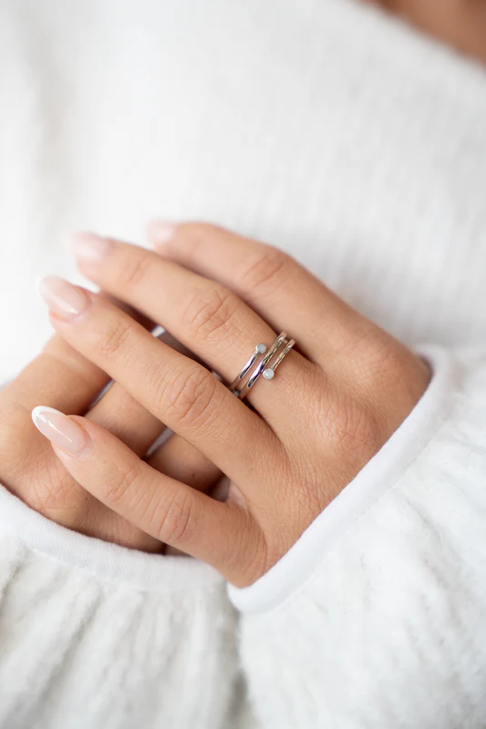 Aurore | Muttermilchring Silber