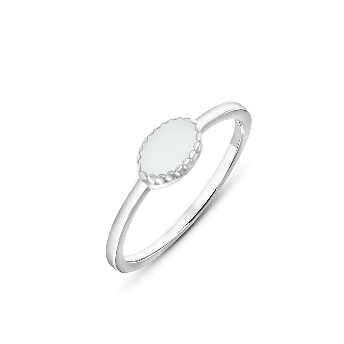 Luna | Muttermilchring  Silber