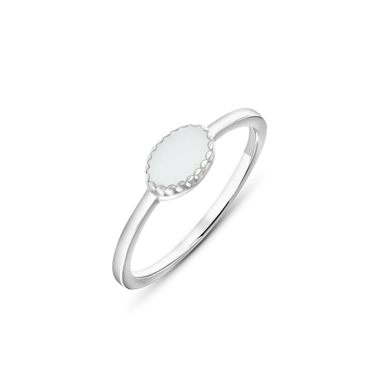 Luna | Muttermilchring  Silber
