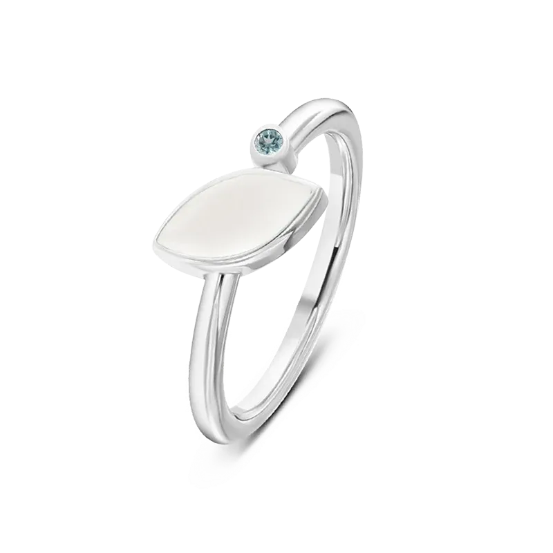 Lina | Muttermilchring Silber