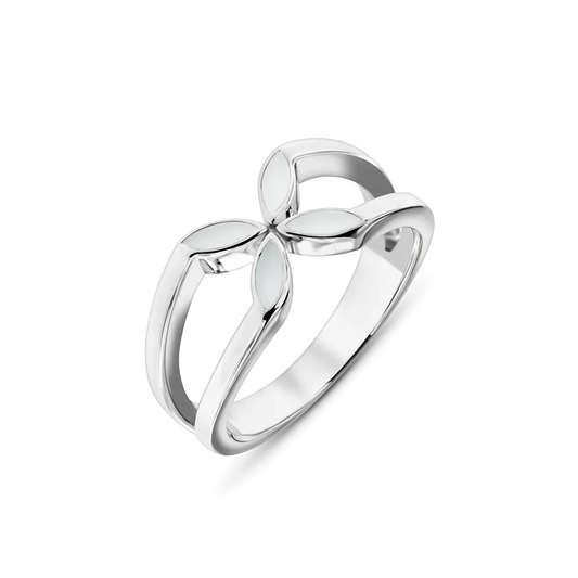 Fleur | Muttermilchring Silber