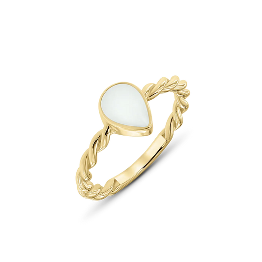 Turning Droplet | Muttermilchring Gold