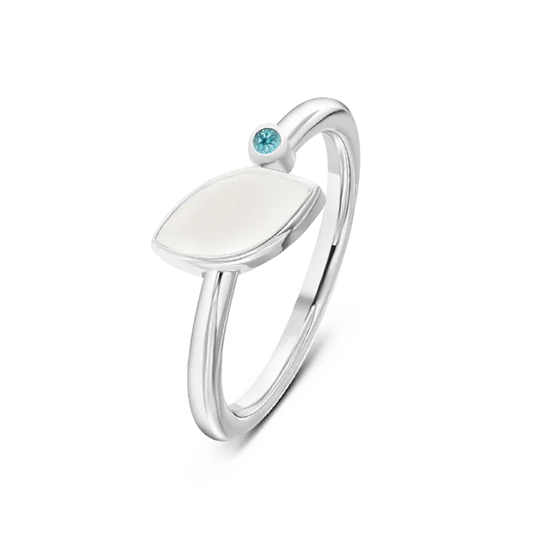Lina | Muttermilchring Silber