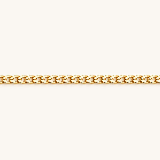 Massive Kette aus glänzendem Gold mit geflochtenem Design, ideal für auffällige Akzente.