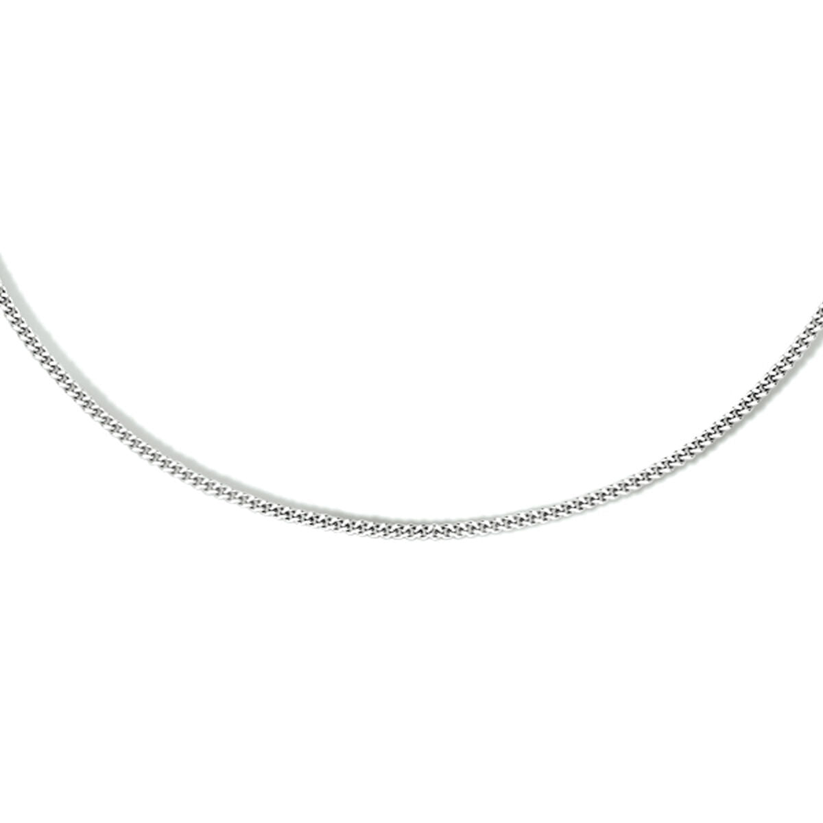 Rhodiniertes Silber-Collier